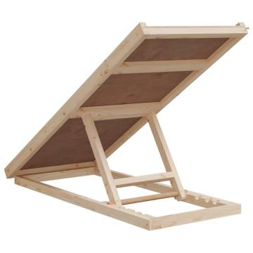 Dog Ramp Grey 100x40 cm Solid Wood Fir - HipoMarket