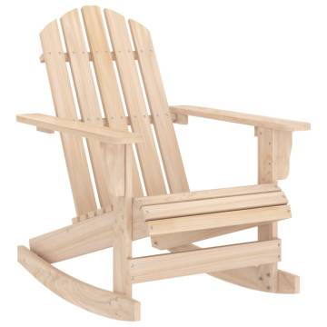 Garden Adirondack Rocking Chair - Solid Fir Wood | HipoMarket