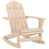 Garden Adirondack Rocking Chair Solid Fir Wood Colour natural Quantity in Package 1 