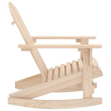 Garden Adirondack Rocking Chair - Solid Fir Wood | HipoMarket