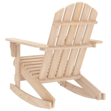 Garden Adirondack Rocking Chair - Solid Fir Wood | HipoMarket