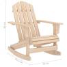 Garden Adirondack Rocking Chair - Solid Fir Wood | HipoMarket