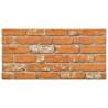 3D Light Brown Brick Wall Panels - 11 pcs EPS | Hipomarket UK