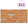 3D Light Brown Brick Wall Panels - 11 pcs EPS | Hipomarket UK