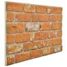 3D Light Brown Brick Wall Panels - 11 pcs EPS | Hipomarket UK