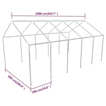 Steel Frame for 10x5m Party Tent - Durable & Reliable