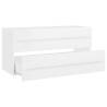 Stylish 2 Piece High Gloss White Bathroom Furniture Set