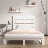 White Solid Pine Bed Frame 100x200 cm - Modern & Sturdy