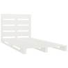 White Solid Pine Bed Frame 100x200 cm - Modern & Sturdy