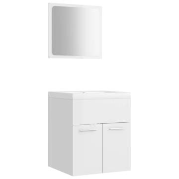 High Gloss White Bathroom Furniture Set | Modern & Stylish