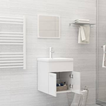 High Gloss White Bathroom Furniture Set | Modern & Stylish