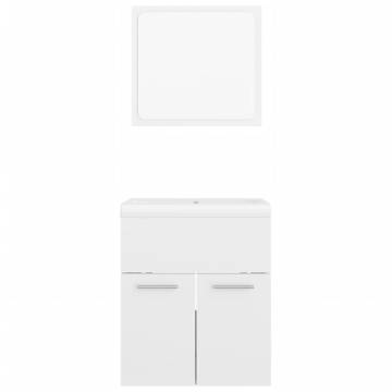 High Gloss White Bathroom Furniture Set | Modern & Stylish