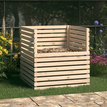 Composter 100x100x102 cm - Solid Wood Pine | HipoMarket