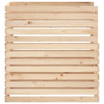 Composter 100x100x102 cm - Solid Wood Pine | HipoMarket