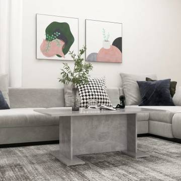 Modern Concrete Grey Coffee Table - 103.5x60x40 cm