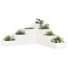 Garden Planter 4-Tier 80.5x79x36 cm White Solid Wood Pine Colour white pine Size 80.5 x 79 x 36 cm Quantity in Package 1 