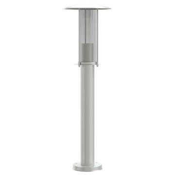 3pcs Outdoor Floor Lamps - Silver Stainless Steel | HipoMarket