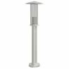 3pcs Outdoor Floor Lamps - Silver Stainless Steel | HipoMarket