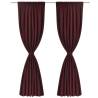 Bordeaux Energy-Saving Blackout Curtains - 2 pcs 140x245cm