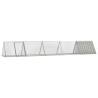 Rabbit Cage Grey 504.5x80.5x71 cm Galvanised Steel Colour grey Size 504.5 x 80.5 x 71 cm 