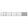 Rabbit Cage Grey 504.5x80.5 cm - Safe & Durable Design