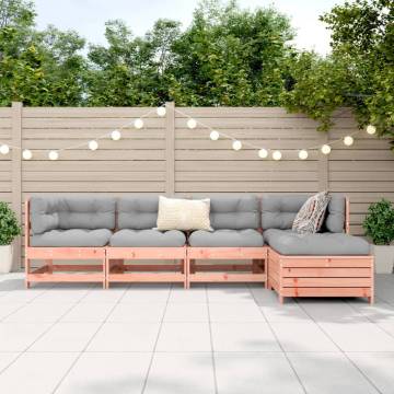 5 Piece Garden Sofa Set - Solid Wood Douglas Fir | HipoMarket