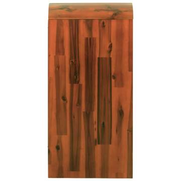 Solid Acacia Wood Chest of Drawers - 90x37x75 cm