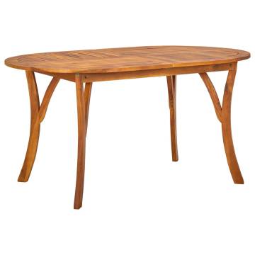 Garden Table 150x90 cm | Solid Acacia Wood - Hipomarket