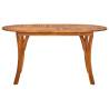 Garden Table 150x90 cm | Solid Acacia Wood - Hipomarket