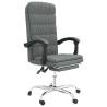 Reclining Office Chair Dark Grey Fabric - Comfort & Style