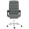 Reclining Office Chair Dark Grey Fabric - Comfort & Style