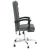 Reclining Office Chair Dark Grey Fabric - Comfort & Style