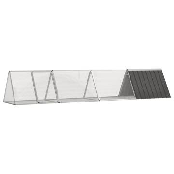 Rabbit Cage Anthracite - 403.5x80.5 cm Galvanised Steel