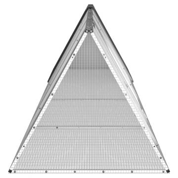 Rabbit Cage Anthracite - 403.5x80.5 cm Galvanised Steel