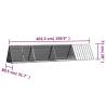 Rabbit Cage Anthracite - 403.5x80.5 cm Galvanised Steel