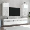 Stylish LED TV Cabinets - White, 2 pcs 40.5x30x90 cm