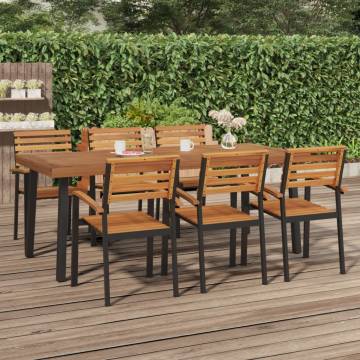 Garden Table 200x100x75 cm - Solid Wood Acacia | HipoMarket