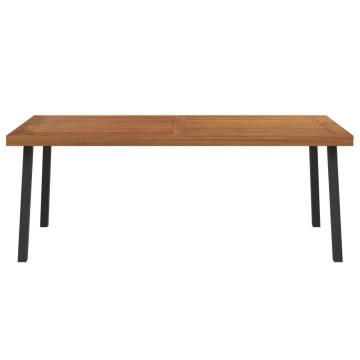 Garden Table 200x100x75 cm - Solid Wood Acacia | HipoMarket