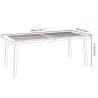 Garden Table 200x100x75 cm - Solid Wood Acacia | HipoMarket