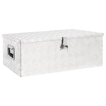 Aluminium Storage Box - 90x47x33.5 cm | HipoMarket UK