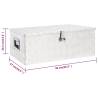 Aluminium Storage Box - 90x47x33.5 cm | HipoMarket UK