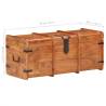 Storage Chest 90x40x40 cm - Solid Acacia Wood | HipoMarket