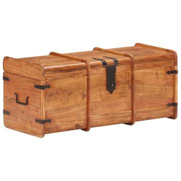 Storage Chest 90x40x40 cm - Solid Acacia Wood | HipoMarket