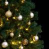 Artificial Hinged Christmas Tree 240 cm with 300 LEDs & Balls