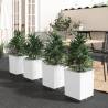 Planters 4 pcs White 30x30x37 cm Polypropylene Colour white Quantity in Package 4 