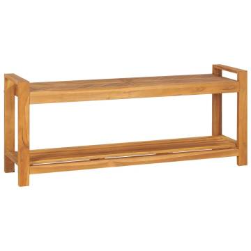 120 cm Solid Teak Wood Bench - Durable & Stylish