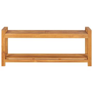 120 cm Solid Teak Wood Bench - Durable & Stylish