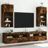 TV Cabinets with LED Lights 2 pcs Smoked Oak 40.5x30x90 cm Colour smoked oak Quantity in Package 2 Height 90 cm Width 40.5 cm 