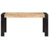 Solid Mango Wood Dining Table 160x80 cm - Industrial Style