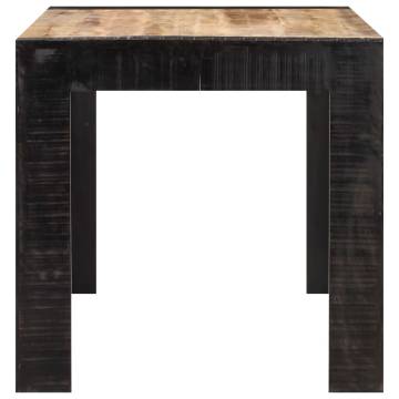 Solid Mango Wood Dining Table 160x80 cm - Industrial Style